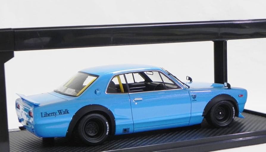 イグニッションモデル リバティーウォーク ハコスカ 1/43 Amazon | IG 2627 1/18 LB-WORKS Hakosuka 2Door Light Blue WEB
